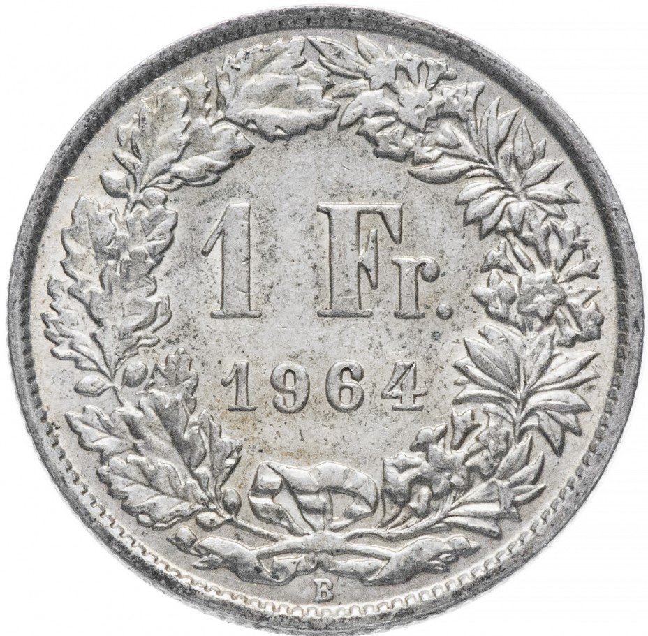 купить Швейцария 1 франк 1964