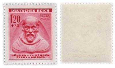 купить Германия, Богемия и Моравия, Третий Рейх 120+80 Геллеров 1943 Фонд "Зимняя помощь". Серия "Выдающиеся личности средневековья"