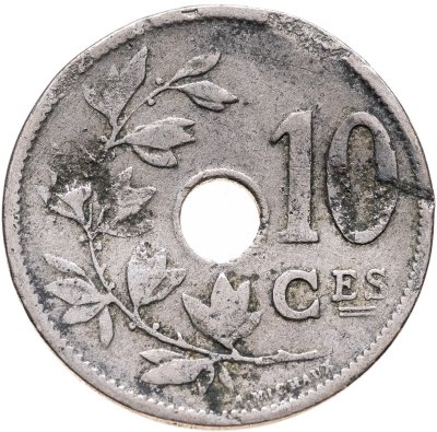 купить Бельгия 10 сантимов (centimes) 1903 Надпись на французском - 'BELGIQUE'