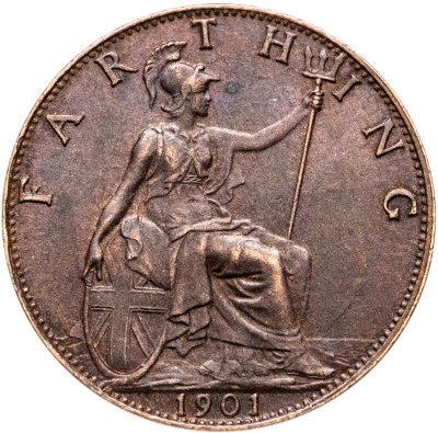 купить Великобритания 1 фартинг (farthing) 1901
