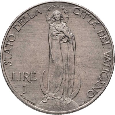 купить Ватикан 1 лира (lira) 1936