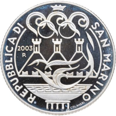 купить Сан-Марино 5 евро (euro) 2003 "XXVIII летние Олимпийские Игры, Афины 2004"