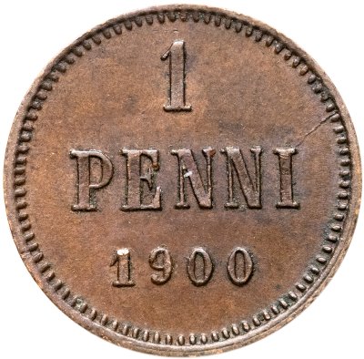 купить 1 пенни (penni) 1900 Российская Финляндия