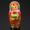 Купить Матрешка "Летняя тройка" (7 мест), автор росписи С.А. Лонченкова, дерево, лак, роспись, золочение, Российская Федерация, 2025 г.