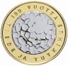 Купить Финляндия 5 евро 2008 "100 лет науке и исследованиям"