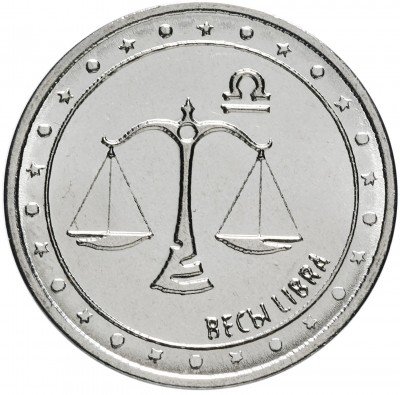 купить Приднестровье 1 рубль 2016 "Знаки зодиака - Весы"