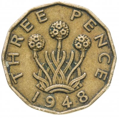 купить Великобритания 3 пенса 1948