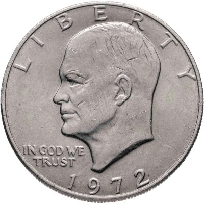 купить США 1 доллар (dollar) 1972 доллар Эйзенхауэра без обозначения монетного двора