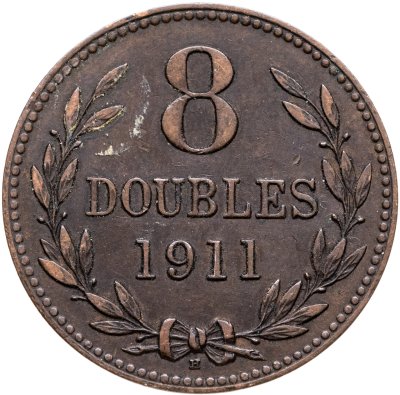 купить Гернси 8 дублей (doubles) 1911