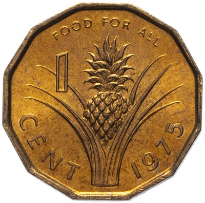 Купить Свазиленд 1 цент (cent) 1975 "ФАО - Еда для всех"