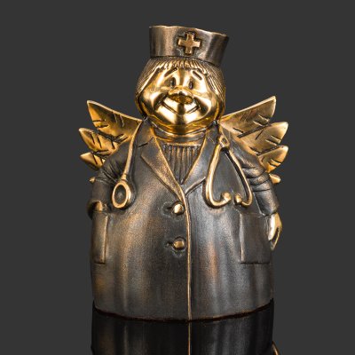 купить Скульптура "Врач-Ангел", бронза, патина, Российская Федерация, 2025 г.