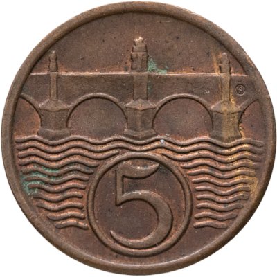 купить Чехословакия 5 геллеров (haleru) 1931