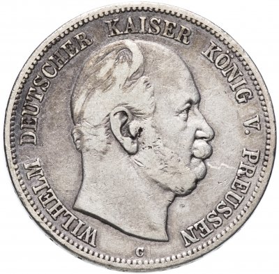 купить Германия (Империя) 5 марок (mark) 1876 C знак монетного двора: "C" - Клеве