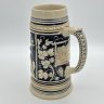 Купить Кружка пивная, украшенная сценой флирта (компания в трактире), керамика, рельеф, Marzi & Remy, Германия, 1964-1990 гг.