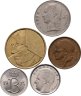 Купить Бельгия набор из 5 монет 25, 50 сантимов и 1, 5 франков 1959-1998
