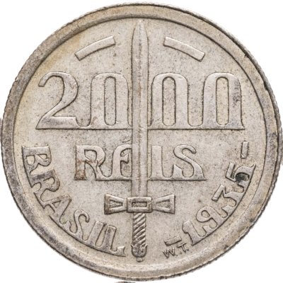 купить Бразилия 2000 реалов (рейс, reis) 1935