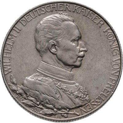купить Германия (Империя) 2 марки (mark) 1913 25 лет правлению Вильгельма II