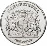 Купить Остров Строма монетовидный жетон 1 фунт 2017 "Сиамская кошка"