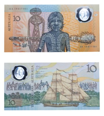 купить Австралия - 10 долларов 1988 "Корабль Кука" Первая полимерная банкнота Pick 49a