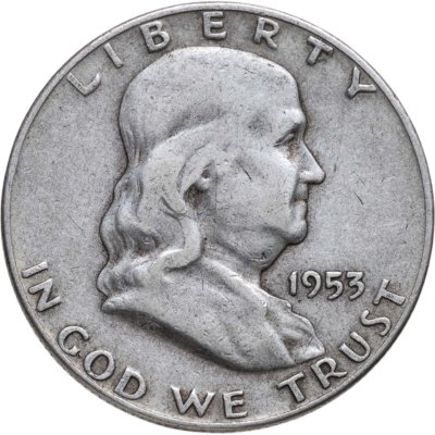 купить США 50 центов (1/2 доллара, half dollar) 1953 "Franklin Half Dollar"