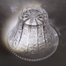 Купить Конфетница/вазочка для фруктов с резным геометрическим декором, хрусталь, алмазная грань, СССР, 1970-1990 гг.