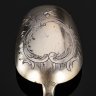 Купить Совочек для сахара, металл 84 пробы, резьба, золочение, 1899-1908 гг.