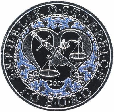 купить Австрия 10 евро 2017 Proof Архангел Михаил