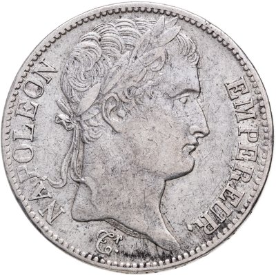 купить Франция 5 франков (francs) 1811 с портретом Императора Наполеона I Бонапарта монетный двор А - Париж