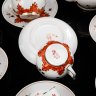 Купить Сервиз "Барбарис" на 6 персон (14 предметов), фарфор, деколь, золочение, роспись, Дмитровский фарфоровый завод (ДФЗ Вербилки), СССР, 1965-1991 гг.