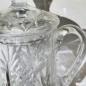 Купить Кувшин с резным геометрическим декором и крышкой, хрусталь, алмазная грань, СССР, 1970-1991 гг.