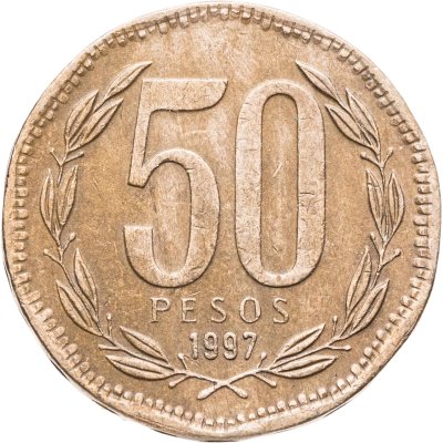 купить Чили 50 песо (pesos) 1997