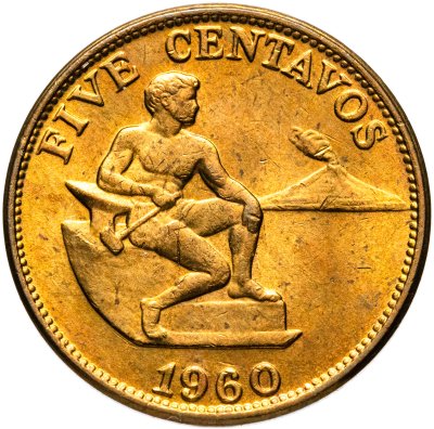 купить Филиппины 5 сентаво (centavos) 1960