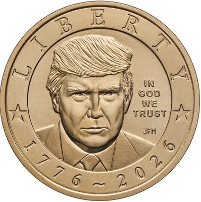 купить США 1 доллар 2026 P "250 лет независимости США - Дональд Трамп"