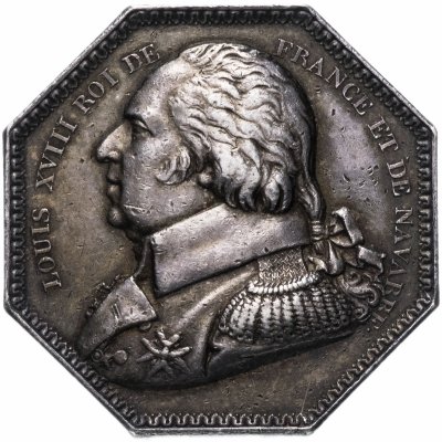 Купить Жетон "Людовик XVIII. Добыча соли во Франции"