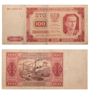 купить Польша 100 злотых 1948