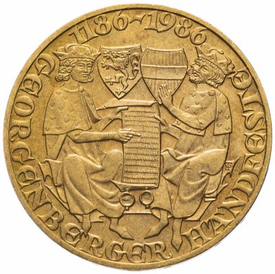 купить Австрия 20 шиллингов (shillings) 1986 "800 лет со дня подписания Санкт-Георгенбергского договора"