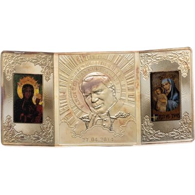 купить Ниуэ 20 долларов 2014 "Канонизация Иоанна Павла II" в футляре с сертификатом