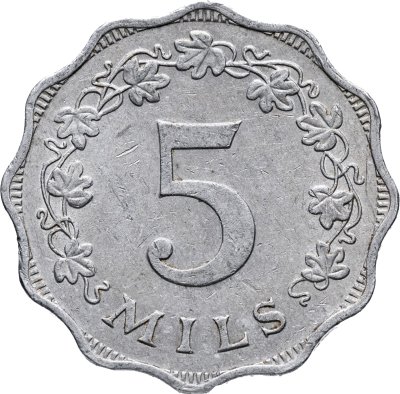 купить Мальта 5 милей (mils) 1972