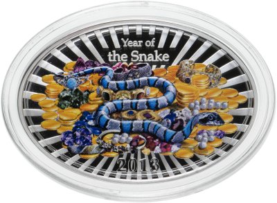 купить Остров Ниуэ 2 доллар 2013 «Год Змеи»