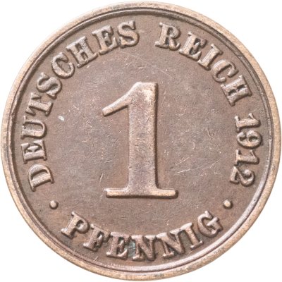 купить Германия 1 пфенниг 1912 "А"