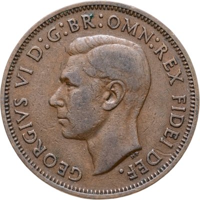 купить Великобритания 1/2 пенни (penny) 1951
