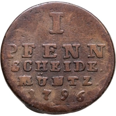 купить Брауншвейг-Люнебург 1 пфенниг (pfenning) 1796
