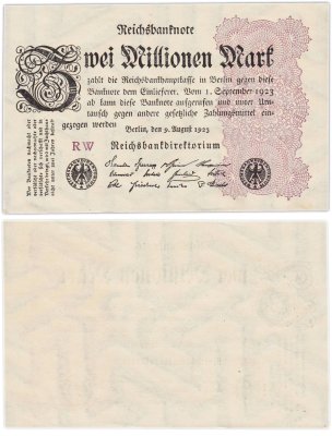 купить Германия 2000000 марок 1923