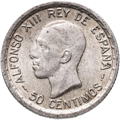 купить Испания 50 сентимо (centimos) 1926