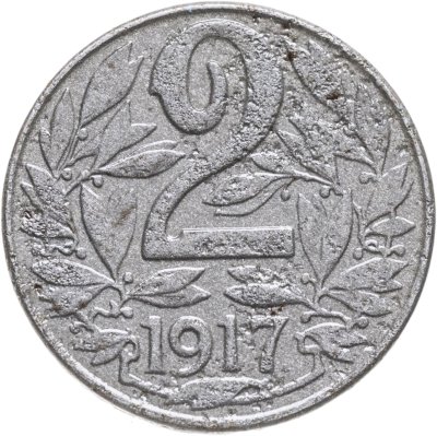 купить Австрия 2 геллера (heller) 1917