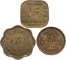 Купить Цейлон, набор монет для обращения 1942-1944 (3 шт.)