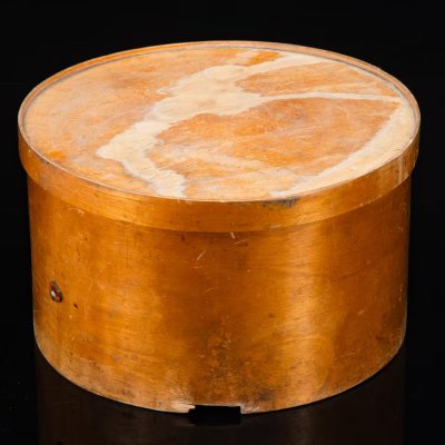 купить Коробка шляпная "Grand Prix Paris-1900", дерево, лак, металл, Лютерма (Luterma), Таллинская фанерно-мебельная фабрика Лютера, Российская империя, 1900-1915 гг.