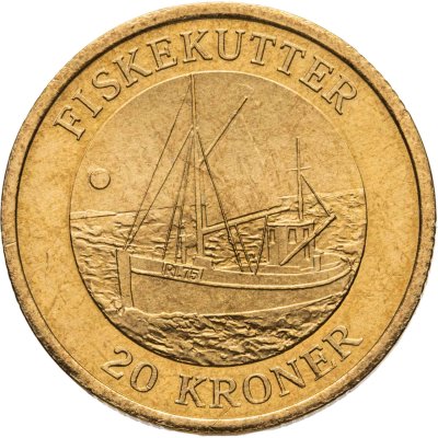 купить Дания 20 крон (kroner) 2010 "Рыболовецкая лодка"