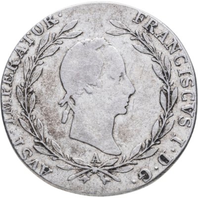 купить Австрия 20 крейцеров (kreuzer) 1830, знак монетного двора "A"