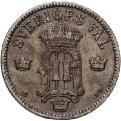 Купить Швеция 25 эре (ore) 1907